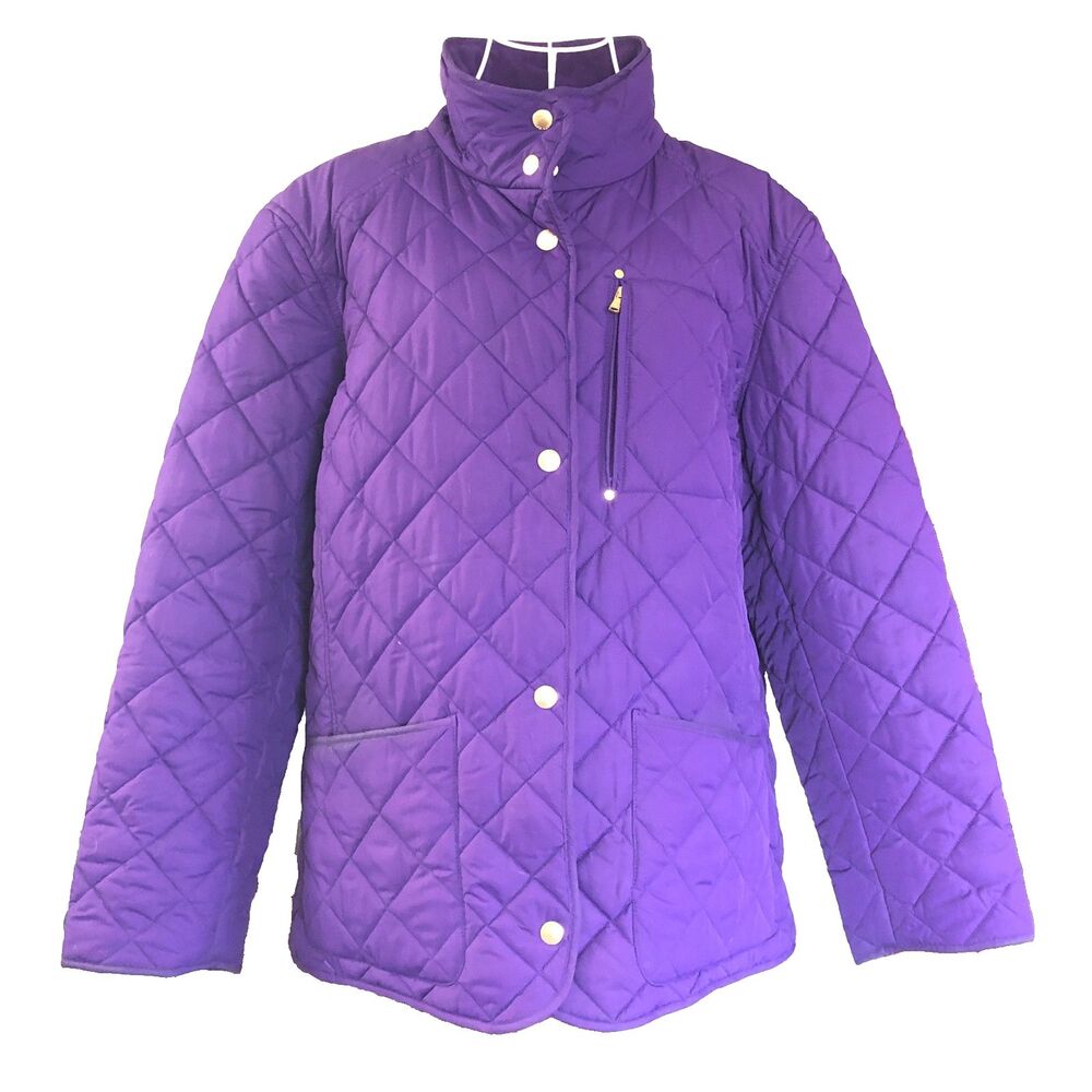 Ralph Lauren Diamond Quilted Barn Jacket Vibrant Purple Size 3X